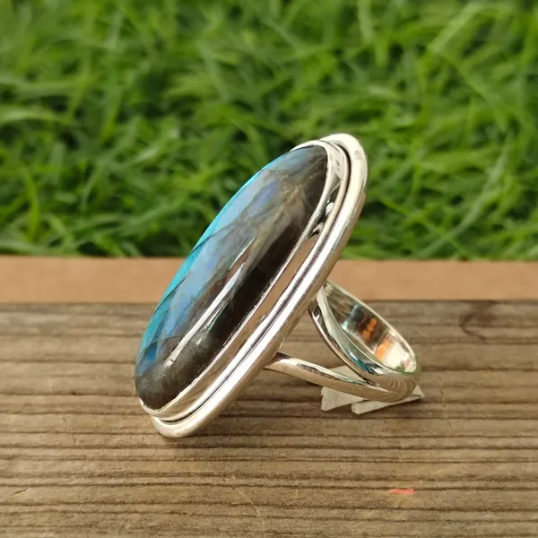 Silver_&_Blue_Sterling_Silver_925_Premium_&_Elegant_Boho_Ring_For_Girls_&_Women