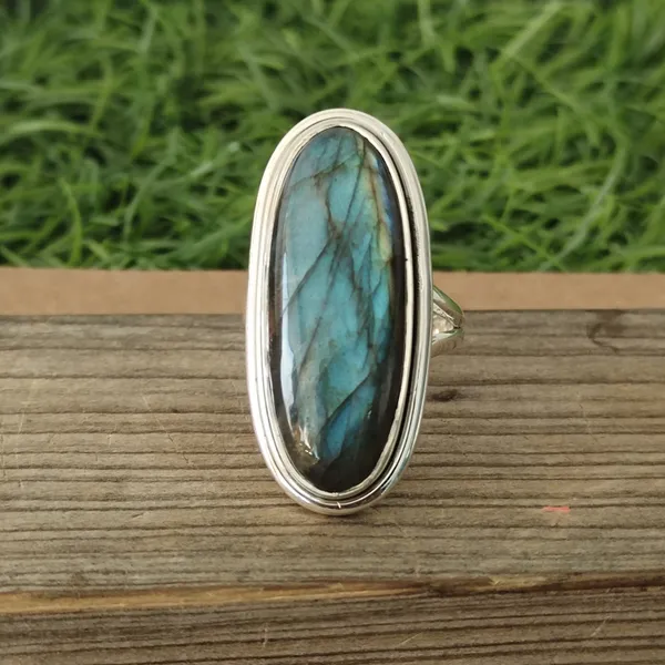 Silver_&_Blue_Sterling_Silver_925_Premium_&_Elegant_Boho_Ring_For_Girls_&_Women
