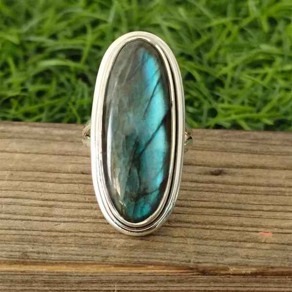 Silver_&_Blue_Sterling_Silver_925_Premium_&_Elegant_Boho_Ring_For_Girls_&_Women