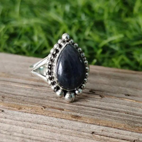 Silver_&_Blue_Sterling_Silver_925_Premium_&_Elegant_Boho_Ring_For_Girls_&_Women