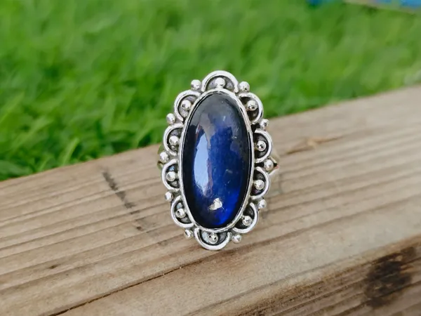 Silver_&_Grey_Sterling_Silver_925_Premium_&_Elegant_Boho_Ring_For_Girls_&_Women