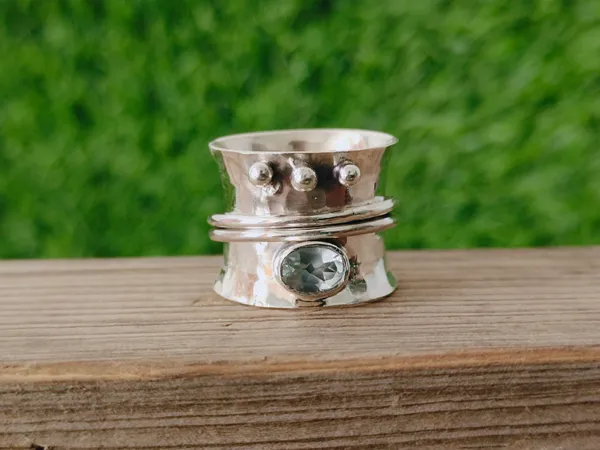 Silver_&_Aqua_Blue_Sterling_Sillver_925_Premium_&_Elegant_Handmade_Ring_For_Girls_&_Women