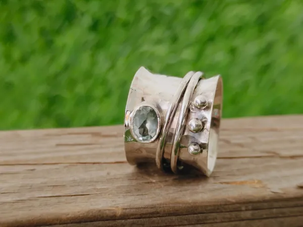 Silver_&_Aqua_Blue_Sterling_Sillver_925_Premium_&_Elegant_Handmade_Ring_For_Girls_&_Women
