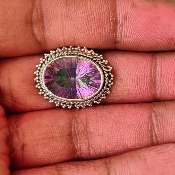 Silver_&_Multicolor_Sterling_Silver_925_Premium_&_Elegant_Boho_Ring_For_Girls_&_Women
