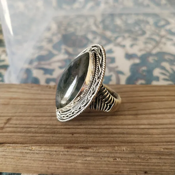 Silver_&_Grey_Sterling_Silver_925_Premium_&_Elegant_Boho_Ring_For_Girls_&_Women