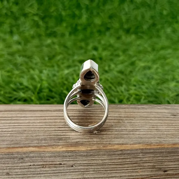Silver_&_Grey_Sterling_Silver_925_Premium_&_Elegant_Boho_Ring_For_Girls_&_Women