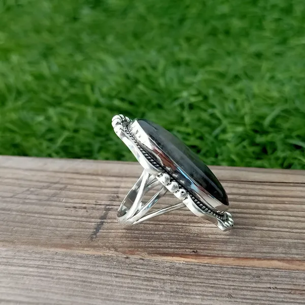 Silver_&_Blue_Sterling_Silver_925_Premium_&_Elegant_Boho_Ring_For_Girls_&_Women