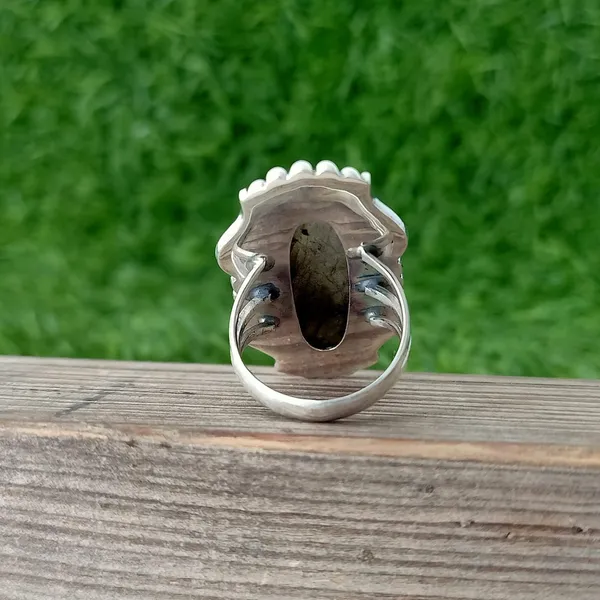 Silver_&_Blue_Sterling_Silver_925_Premium_&_Elegant_Boho_Ring_For_Girls_&_Women