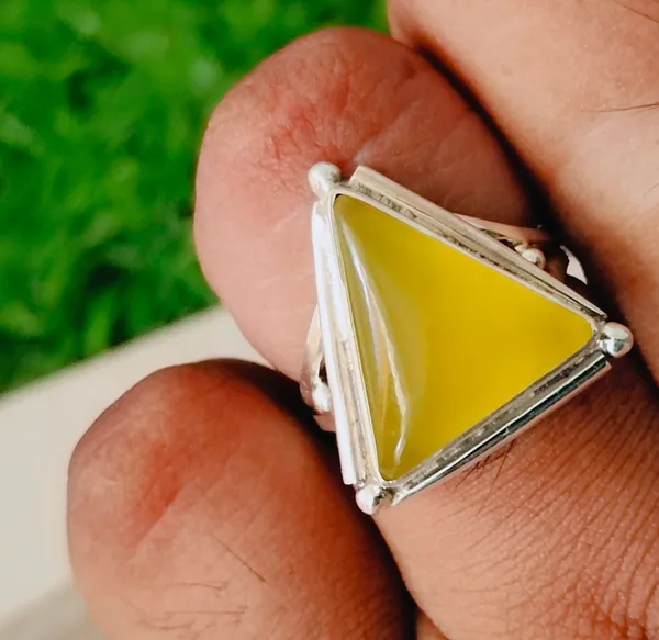 Silver_&_Yellow_Sterling_Silver_925_Premium_&_Elegant_Boho_Ring_For_Girls_&_Women