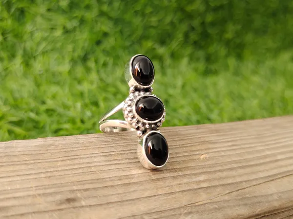 Silver_&_Black_Sterling_Silver_925_Premium_&_Elegant_Boho_Ring_For_Girls_&_Women