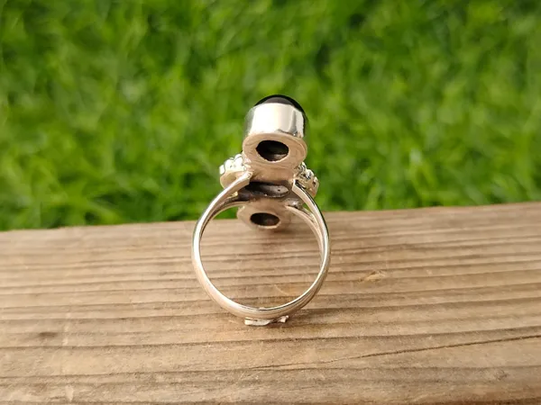 Silver_&_Black_Sterling_Silver_925_Premium_&_Elegant_Boho_Ring_For_Girls_&_Women