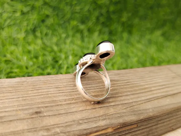Silver_&_Black_Sterling_Silver_925_Premium_&_Elegant_Boho_Ring_For_Girls_&_Women