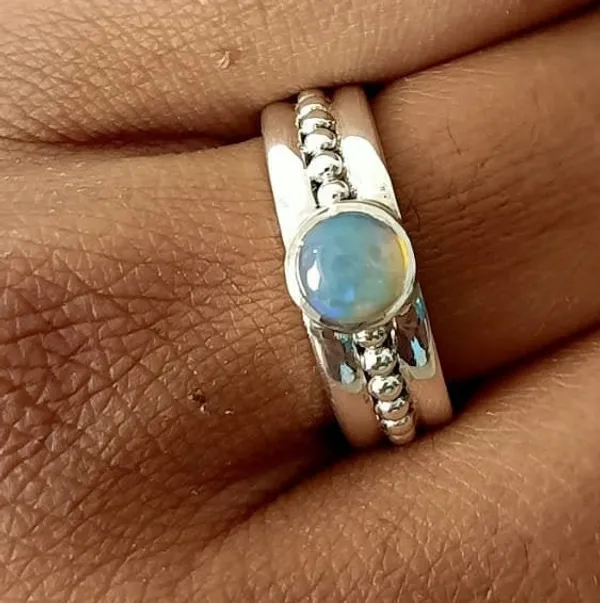 Silver_&_Pink_Sterling_Silver_925_Premium_&_Elegant_Handmade_Ring_For_Girls_&_Women