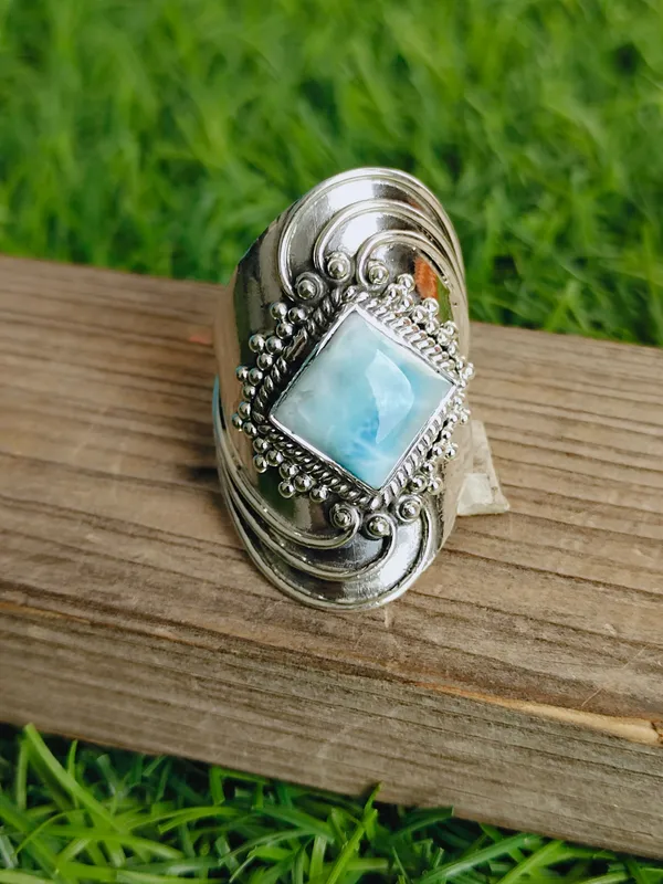 Silver_&_Blue_Sterling_Silver_925_Premium_&_Elegant_Designer_Ring_For_Girls_&_Women