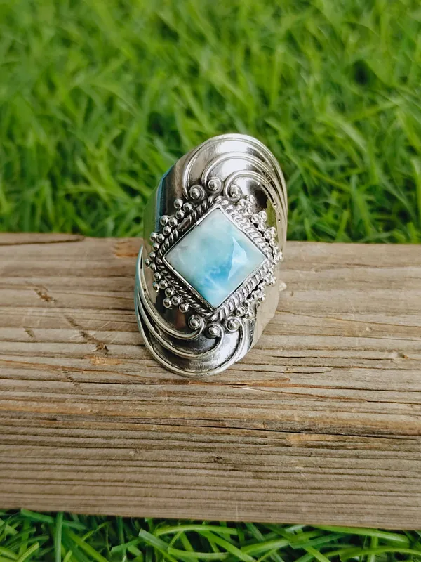 Silver_&_Blue_Sterling_Silver_925_Premium_&_Elegant_Designer_Ring_For_Girls_&_Women