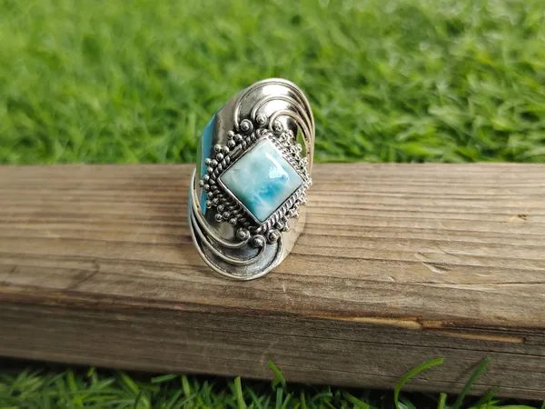 Silver_&_Blue_Sterling_Silver_925_Premium_&_Elegant_Designer_Ring_For_Girls_&_Women