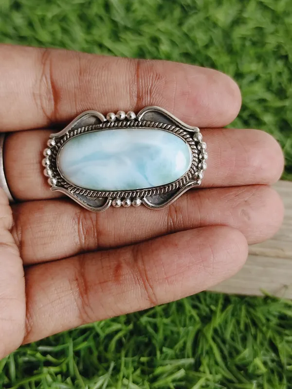 Silver_&_Light_Blue_Sterling_Silver_925_Premium_&_Elegant_Boho_Ring_For_Girls_&_Women