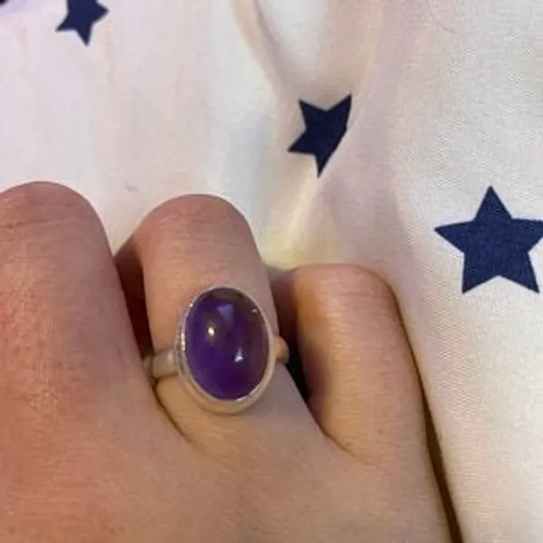 Silver_&_Purple_Sterling_Silver_925_Premium_&_Elegant_Boho_Ring_For_Girls_&_Women