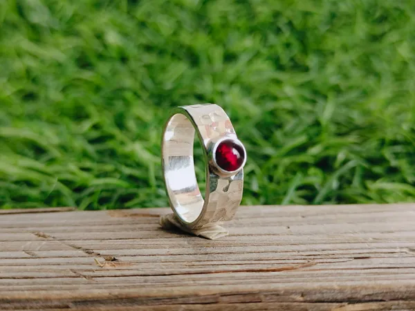 Silver_&_Red_Sterling_Silver_925_Premium_&_Elegant_Boho_Ring_For_Girls_&_Women