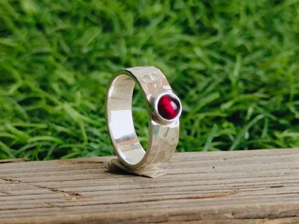 Silver_&_Red_Sterling_Silver_925_Premium_&_Elegant_Boho_Ring_For_Girls_&_Women