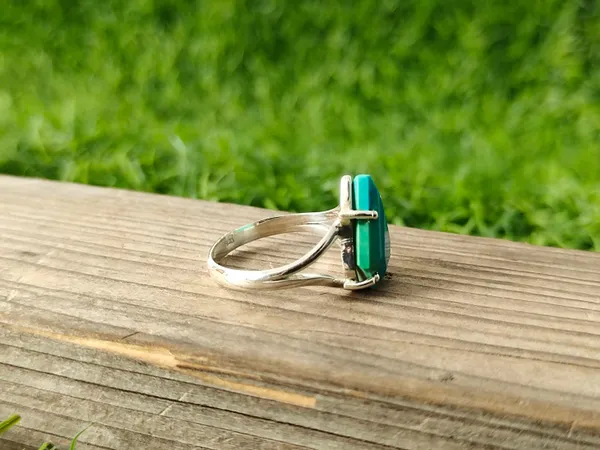 Silver_&_Blue_Sterling_Silver_925_Premium_&_Elegant_Boho_Ring_For_Girls_&_Women
