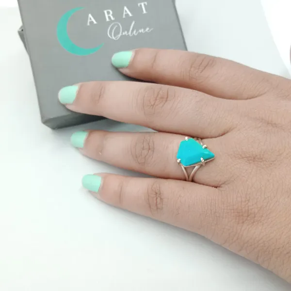 Silver_&_Blue_Sterling_Silver_925_Premium_&_Elegant_Boho_Ring_For_Girls_&_Women