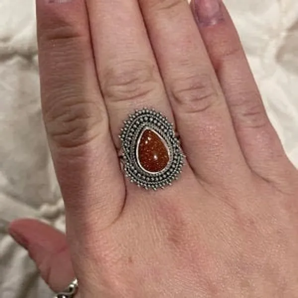 Silver_&_Brown_Sterling_Silver_925_Premium_&_Elegant_Boho_Ring_For_Girls_&_Women