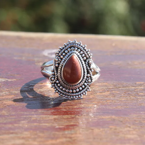 Silver_&_Brown_Sterling_Silver_925_Premium_&_Elegant_Boho_Ring_For_Girls_&_Women