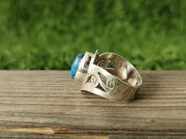 Silver_&_Blue_Sterling_Silver_925_Premium_&_Elegant_Boho_Ring_For_Girls_&_Women