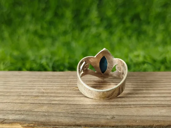 Silver_&_Blue_Sterling_Silver_925_Premium_&_Elegant_Boho_Ring_For_Girls_&_Women