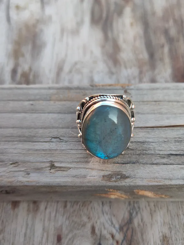 Silver_&_Grey_&_Blue_Sterling_Silver_925_Premium_&_Elegant_Boho_Ring_For_Girls_&_Women