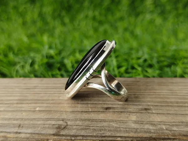 Silver_&_Black_Sterling_Silver_925_Premium_&_Elegant_Boho_Ring_For_Girls_&_Women