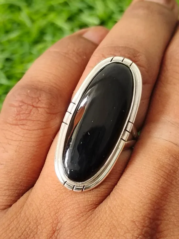 Silver_&_Black_Sterling_Silver_925_Premium_&_Elegant_Boho_Ring_For_Girls_&_Women