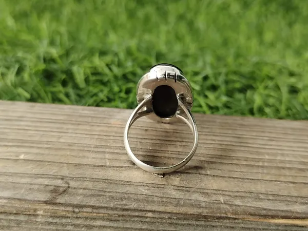 Silver_&_Black_Sterling_Silver_925_Premium_&_Elegant_Boho_Ring_For_Girls_&_Women