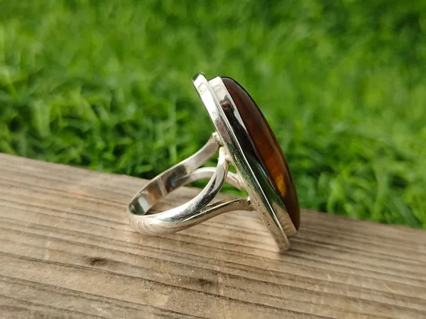 Silver_&_Brown_Sterling_Silver_925_Premium_&_Elegant_Boho_Ring_For_Girls_&_Women