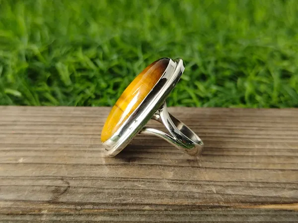 Silver_&_Brown_Sterling_Silver_925_Premium_&_Elegant_Boho_Ring_For_Girls_&_Women