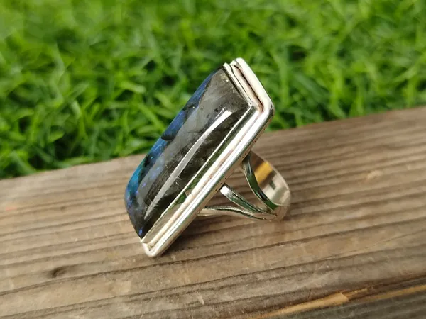 Silver_&_Blue_Sterling_Silver_925_Premium_&_Elegant_Boho_Ring_For_Girls_&_Women