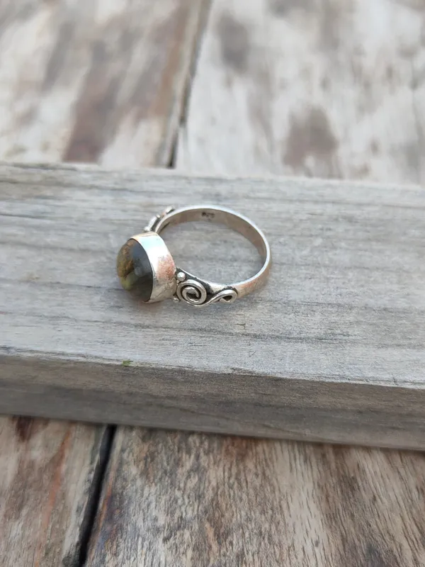 Silver_&_Brown_Sterling_Silver_925_Premium_&_Elegant_Boho_Ring_For_Girls_&_Women
