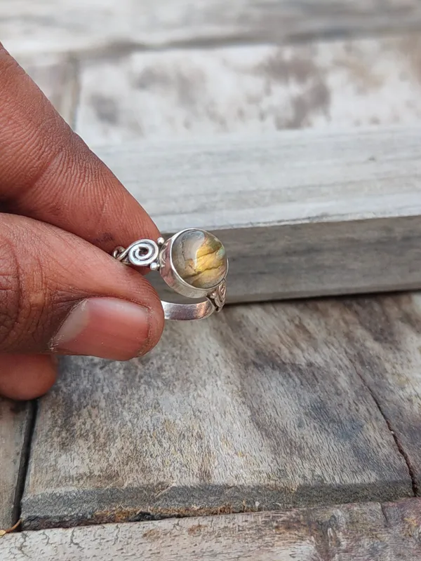 Silver_&_Brown_Sterling_Silver_925_Premium_&_Elegant_Boho_Ring_For_Girls_&_Women