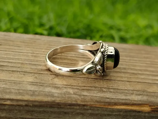 Silver_&_Black_Sterling_Silver_925_Premium_&_Elegant_Boho_Ring_For_Girls_&_Women