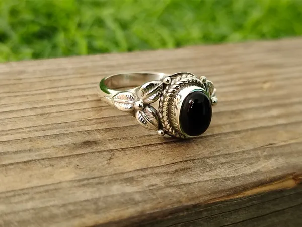 Silver_&_Black_Sterling_Silver_925_Premium_&_Elegant_Boho_Ring_For_Girls_&_Women