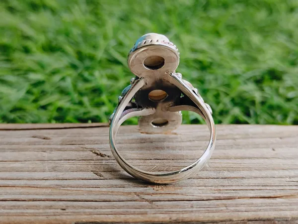 Silver_&_White_Sterling_Silver_925_Premium_&_Elegant_Boho_Ring_For_Girls_&_Women