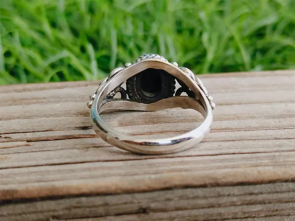 Silver_&_Black_Sterling_Silver_925_Premium_&_Elegant_Boho_Ring_For_Girls_&_Women
