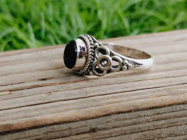 Silver_&_Black_Sterling_Silver_925_Premium_&_Elegant_Boho_Ring_For_Girls_&_Women