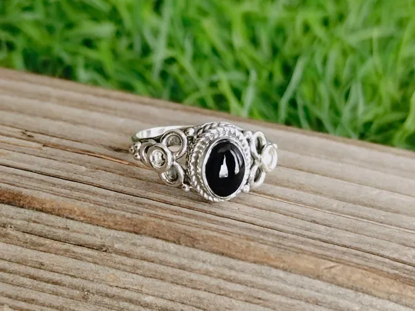 Silver_&_Black_Sterling_Silver_925_Premium_&_Elegant_Boho_Ring_For_Girls_&_Women