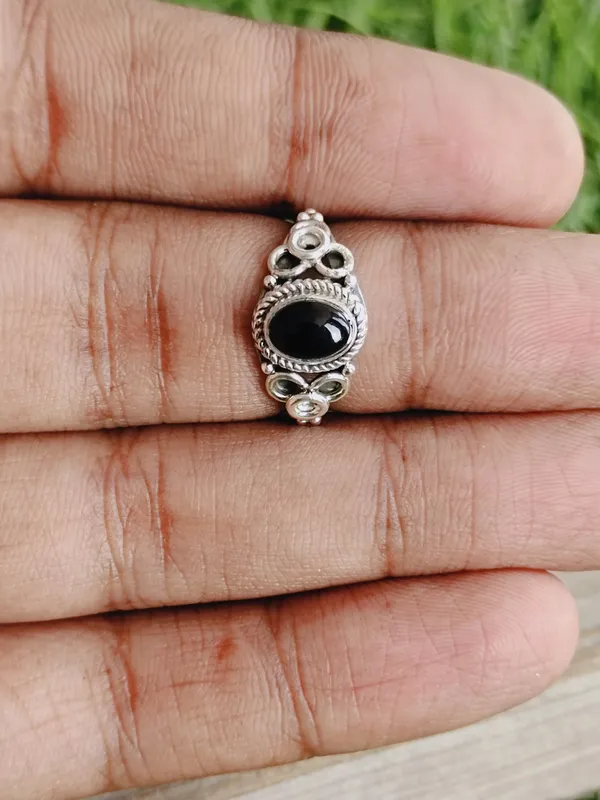 Silver_&_Black_Sterling_Silver_925_Premium_&_Elegant_Boho_Ring_For_Girls_&_Women