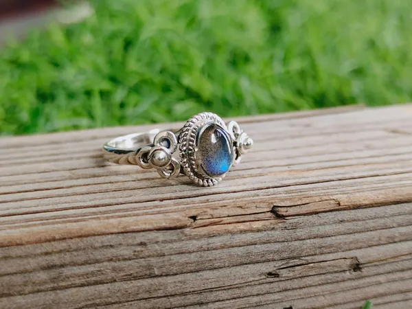 Silver_&_Brown_Sterling_Silver_925_Premium_&_Elegant_Boho_Ring_For_Girls_&_Women