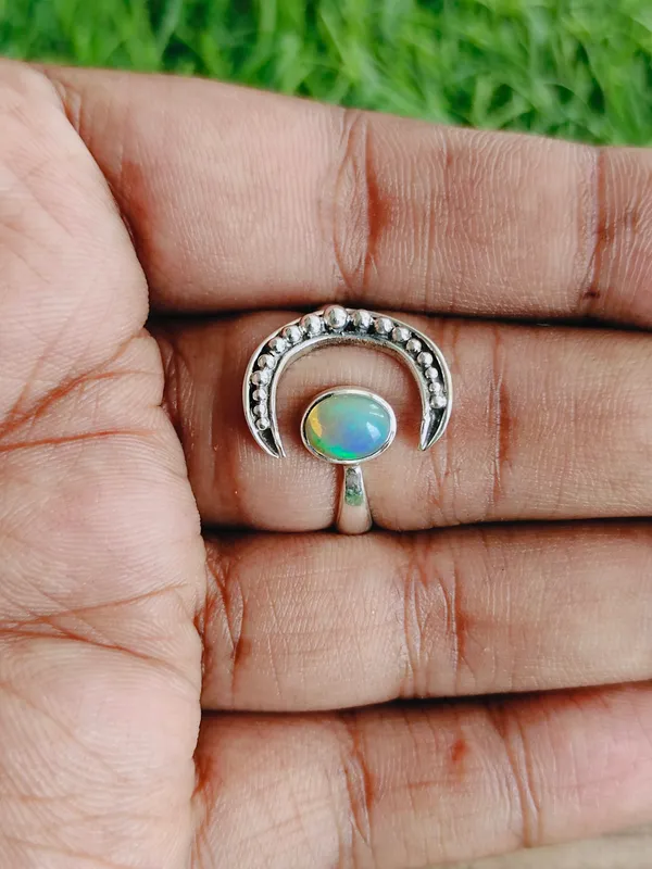Silver_&_Multicolor_Sterling_Silver_925_Premium_&_Elegant_Boho_Ring_For_Girls_&_Women
