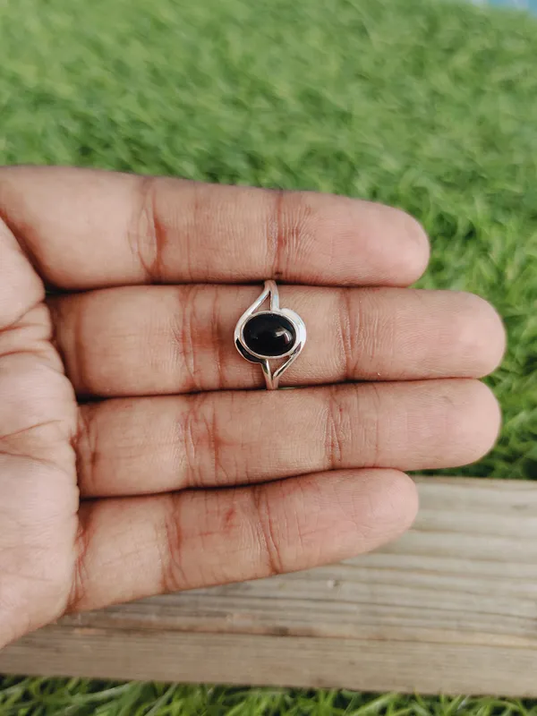 Silver_&_Black_Sterling_Silver_925_Premium_&_Elegant_Boho_Ring_For_Girls_&_Women