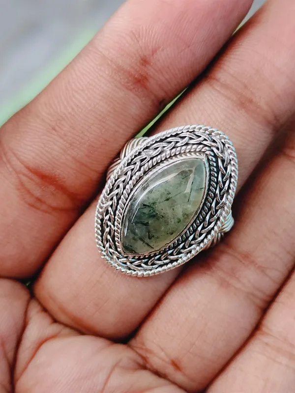 Silver_&_Little_Green_Sterling_Silver_925_Premium_&_Elegant_Handmade_Ring_For_Girls_&_Women